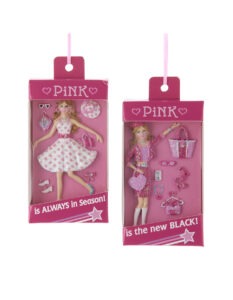Set 2 ornamente cutie Barbie 8cm