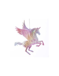Ornament unicorn opalescent 10cm